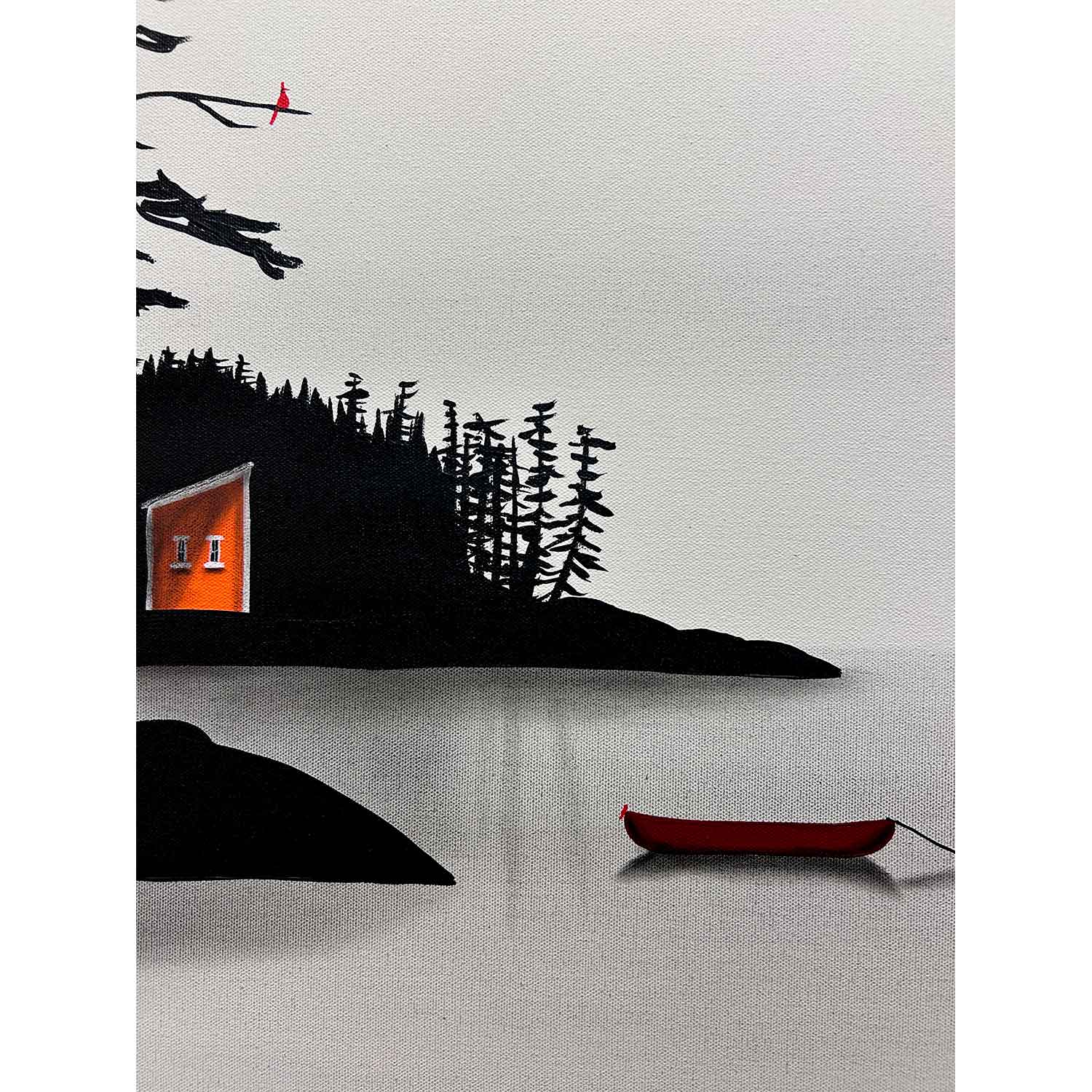 Back at Last 24" x 36" - Petroff Gallery - Painting - Closeup4
