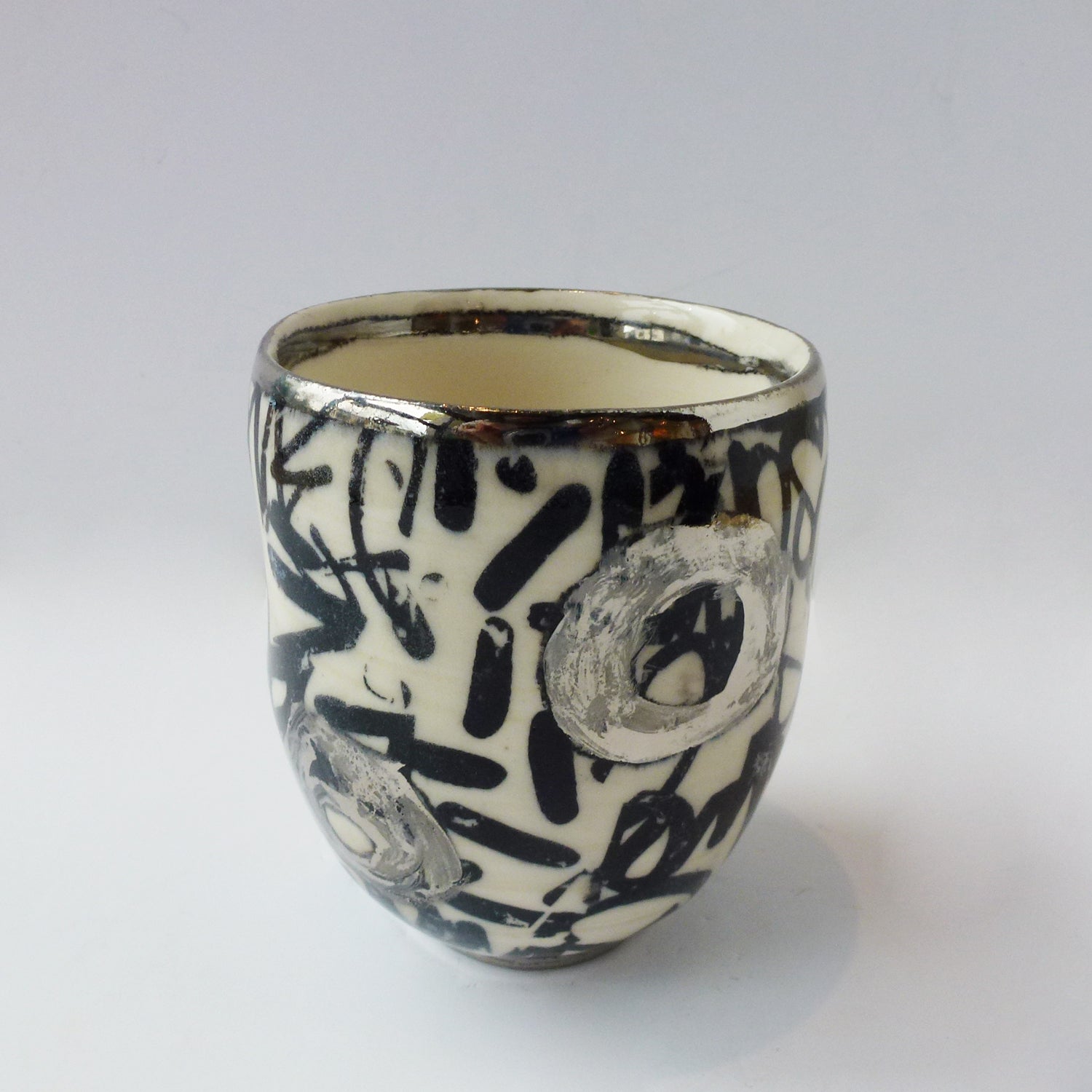 Bebe Shiny Graffiti Cup - Petroff Gallery