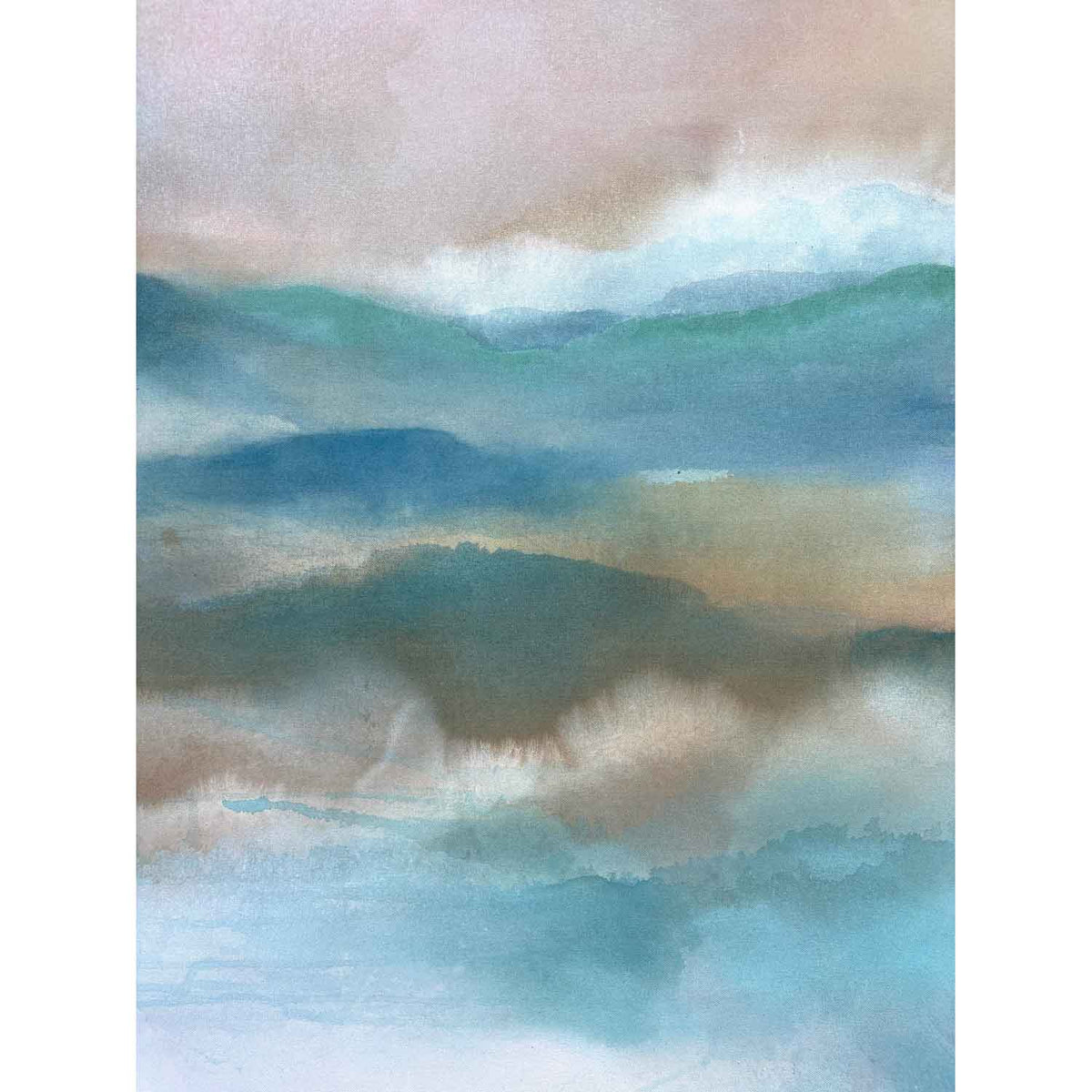 Between Worlds 5 48" x 72" Detail View - Petroff Gallery - Painting