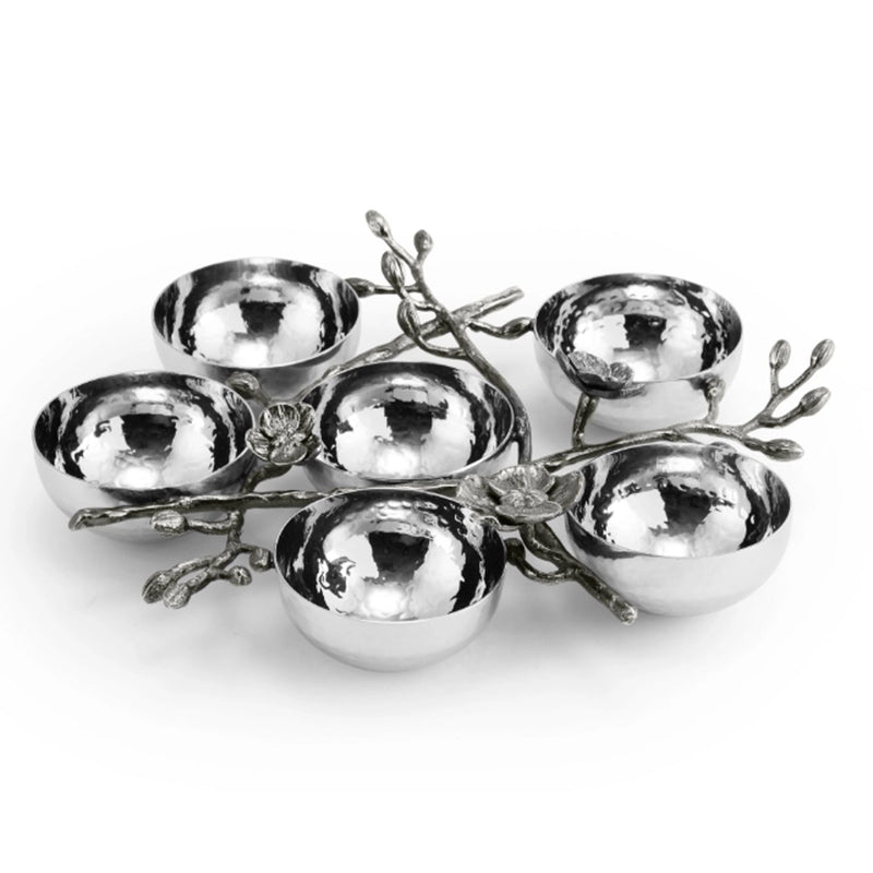 Black Orchid Seder Plate - Petroff Gallery -  - Michael Aram - Black Orchid Seder Plate