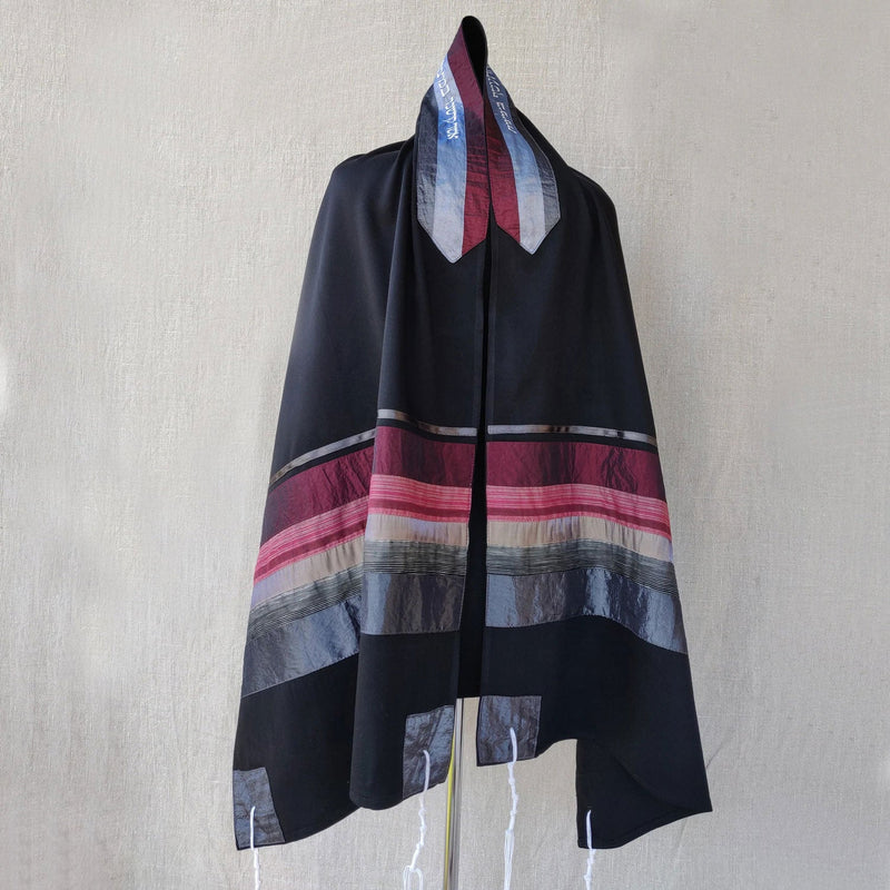Black & Red Tallit - Petroff Gallery -  - Gabrieli - Black & Red Tallit 