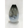 Black White 2-Tone Summit Vase Natural Finish - Petroff Gallery - Glass Art
