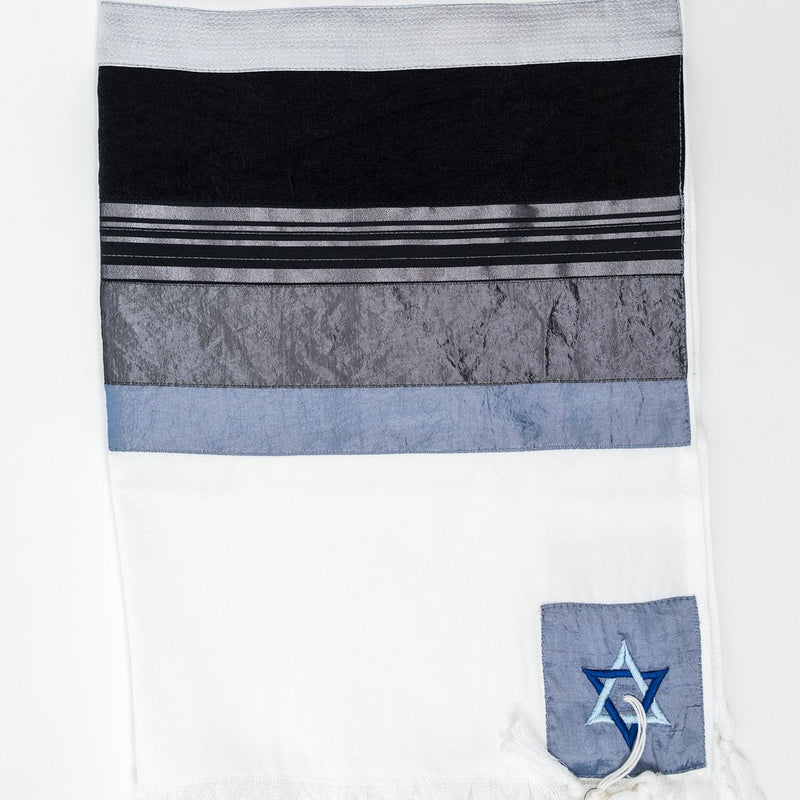 Black & White Tallit - Petroff Gallery -  - Gabrieli - Black & White Tallit
