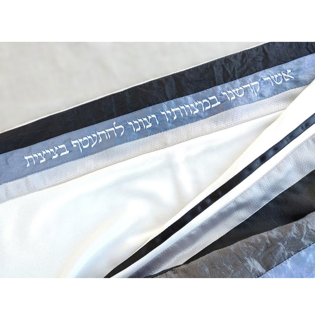 Black & White Tallit - Petroff Gallery -  - Gabrieli - Black & White Tallit
