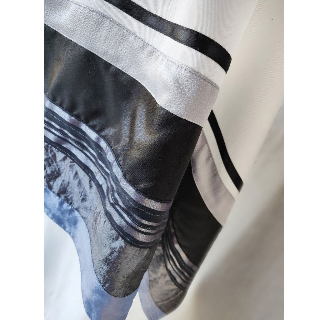 Black & White Tallit - Petroff Gallery -  - Gabrieli - Black & White Tallit