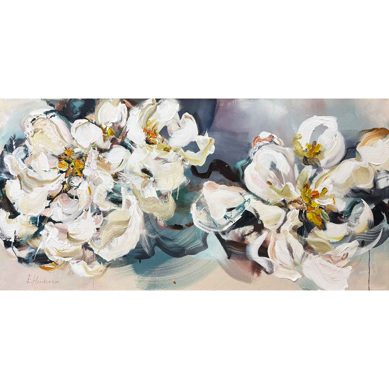 Blossoms Studies #1 30" x 60" - Petroff Gallery - Painting