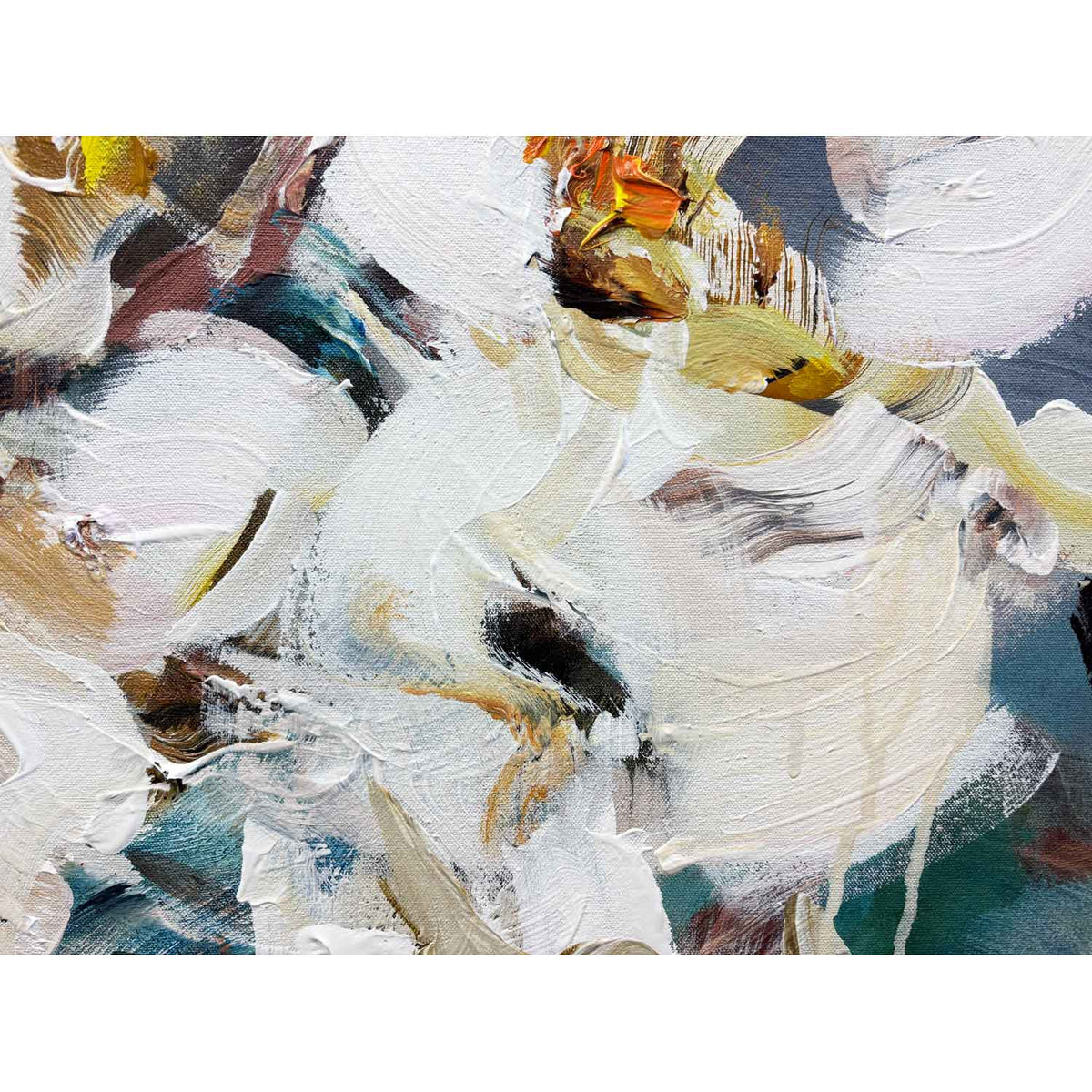 Blossoms Studies #1 30" x 60" - Petroff Gallery - Painting
