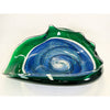 Blue/Emerald Cane Bowl - Petroff Gallery - Glass Art