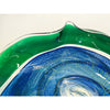 Blue/Emerald Cane Bowl - Petroff Gallery - Glass Art