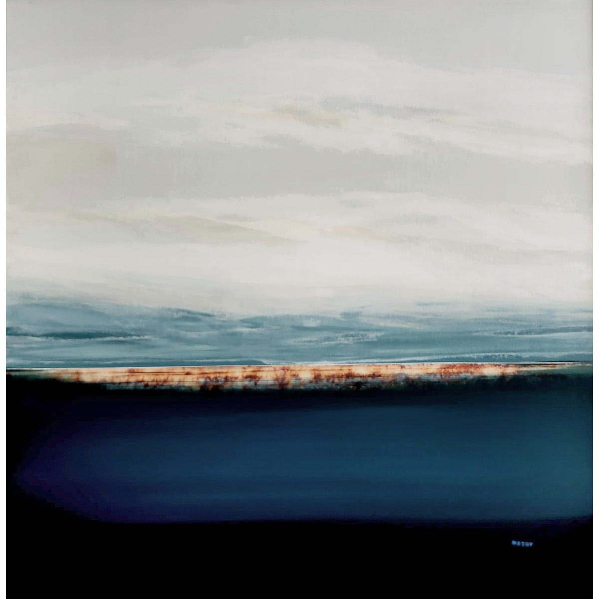 Chris Masoure - Blue Horizon, 40" x 40"