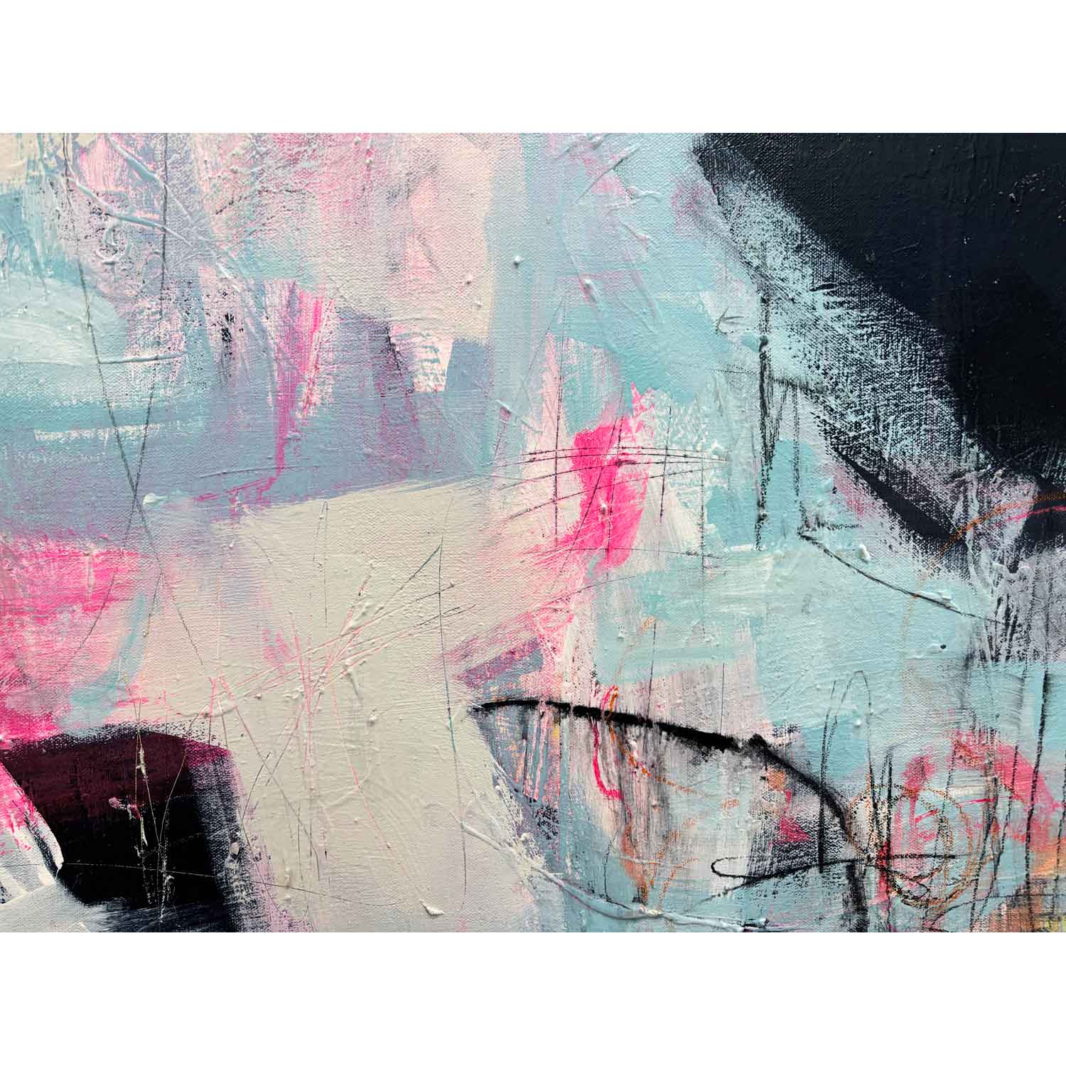 Blue Skies Ahead 48" x 60" detail 2 - Petroff Gallery - Painting & Photography