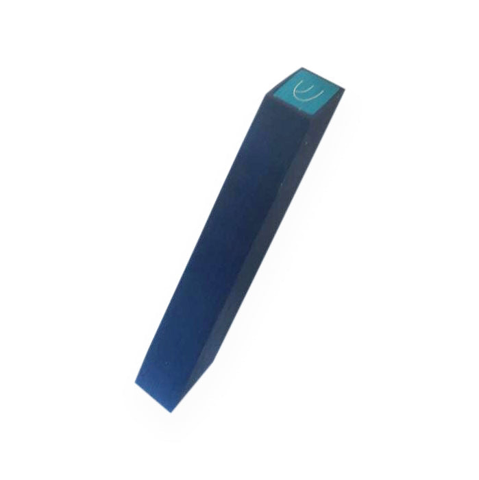 Blue Mezuzah - Turquoise Shin - Petroff Gallery -  - Adi Sidler - Blue Mezuzah Turquoise Shin