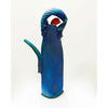 Blue Sculptural Teapot with Red Lid Petroff Gallery 