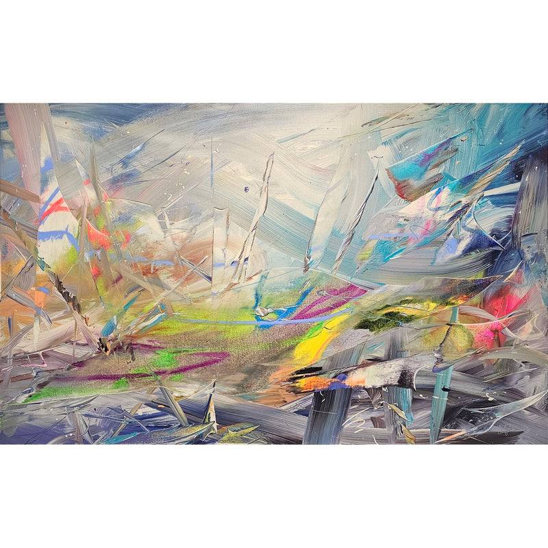 Blue Sky Crush 34" x 54" - Petroff Gallery -  - Josel Masewich - Blue Sky Crush, 34" x 54"
