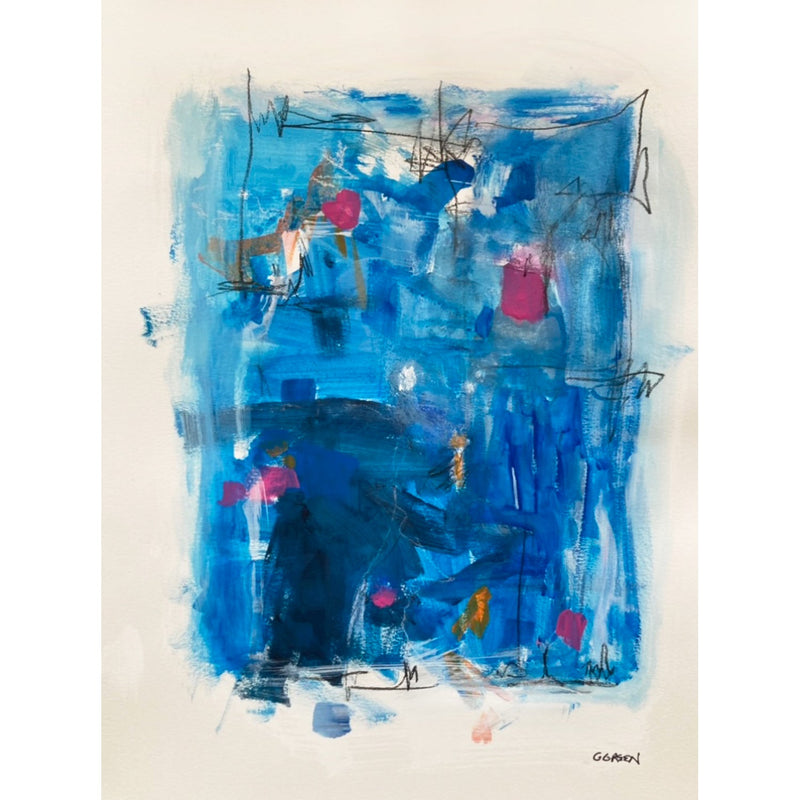 Blue Souls 24" x 18" - Petroff Gallery -  - Gloria Green - Blue Souls, 24" x 18"