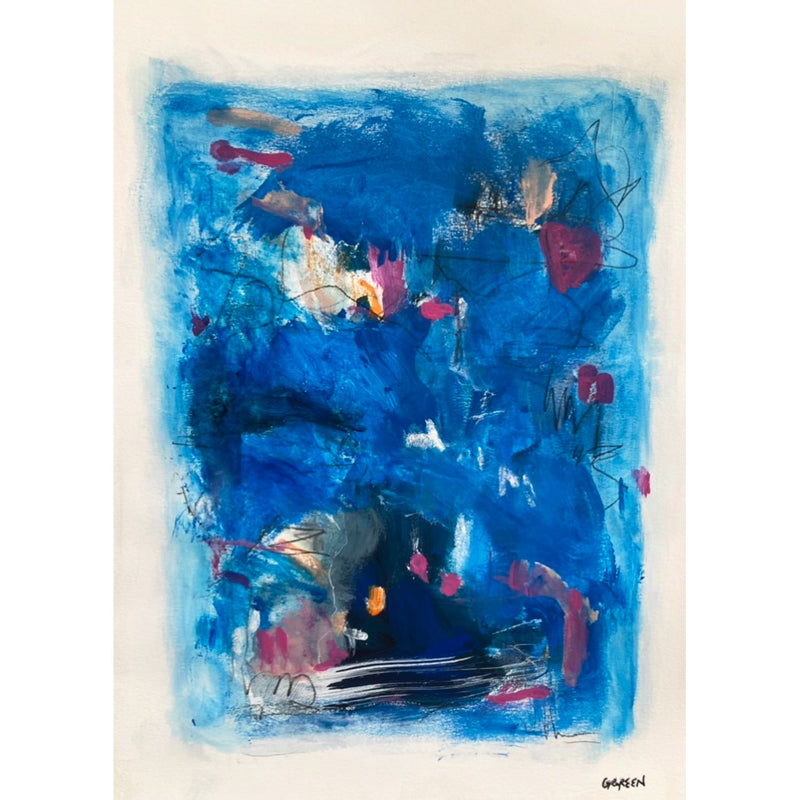Blue Souls 2 24" x 18" - Petroff Gallery -  - Gloria Green - Blue Souls 2, 24" x 18"