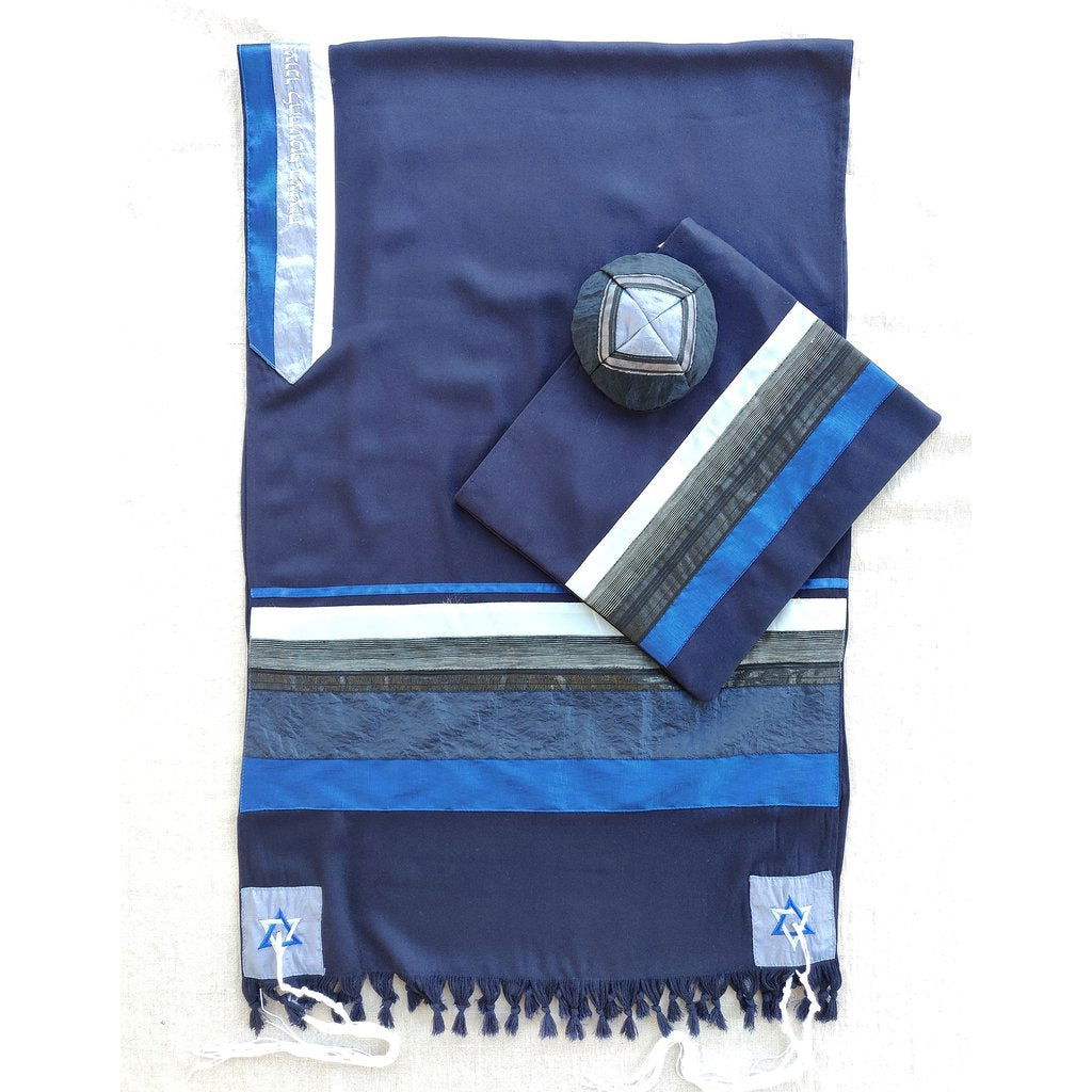 Blue Tallit - Petroff Gallery -  - Gabrieli - Blue Tallit
