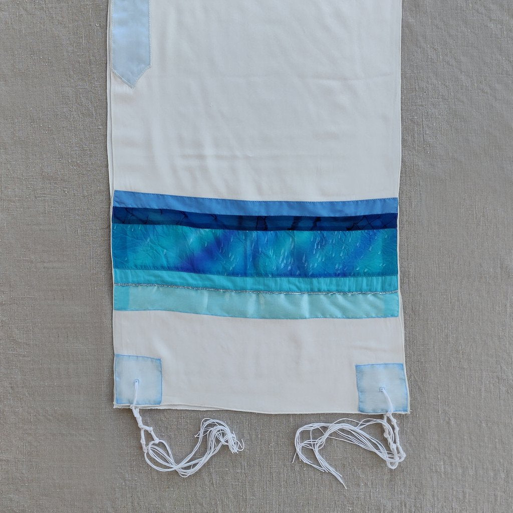 Blue & Turquoise Tallit - Petroff Gallery -  - Gabrieli - Blue & Turquoise Tallit