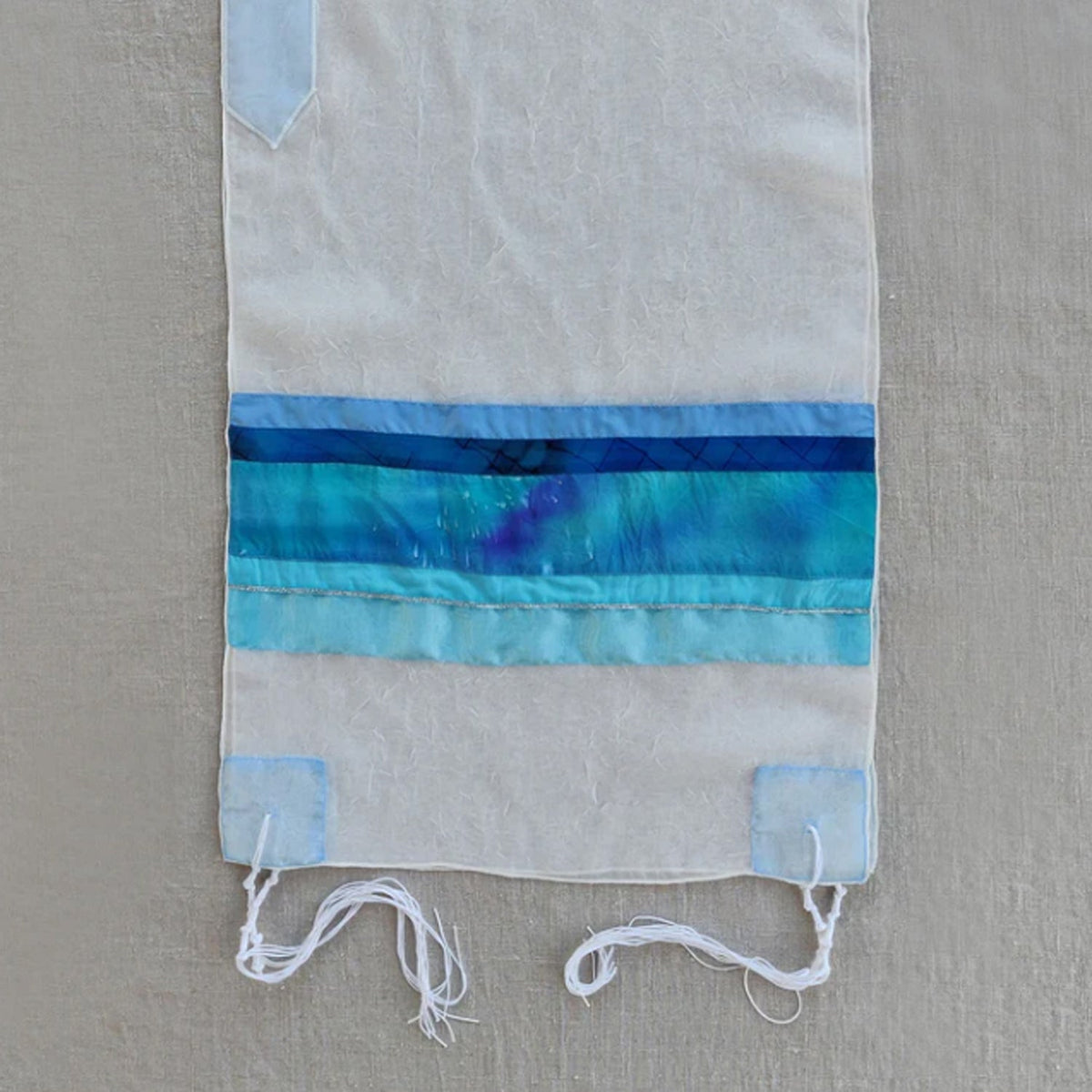 Blue & Turquoise Voile Tallit - Petroff Gallery -  - Gabrieli - Blue & Turquoise Tallit 