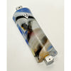 Blue, White and Black Mezuzah - Petroff Gallery -  - Lesley & Al Kroach - Blue, White and Black Mezuzah
