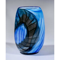 Blue and Grey Circle Ether Series Petroff Gallery 