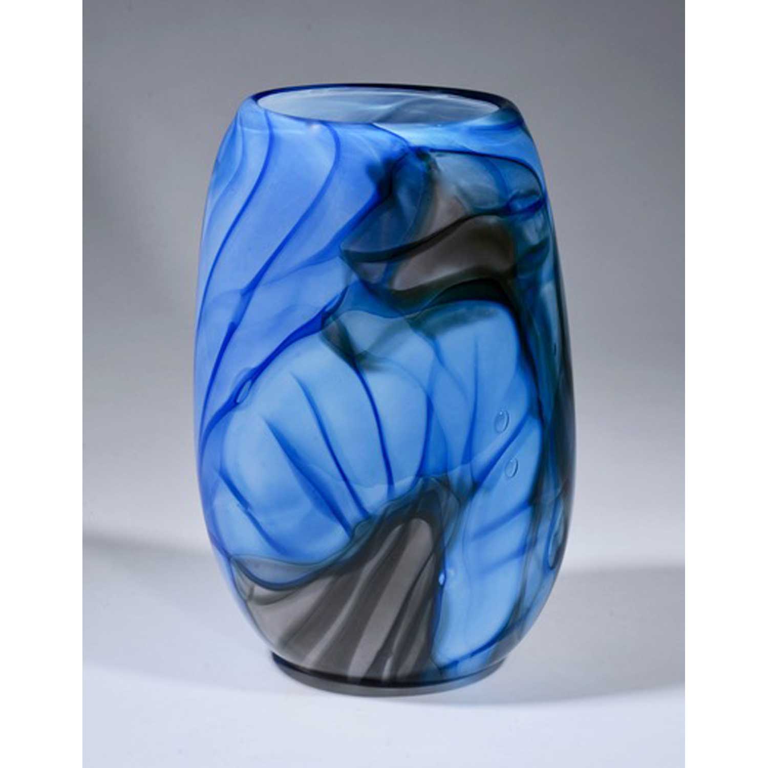 Blue and Grey Circle Ether Series Petroff Gallery 
