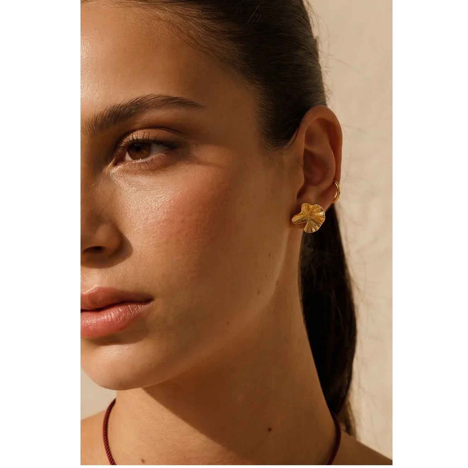 Blush Earrings Gold - Petroff Gallery - Jewellery 