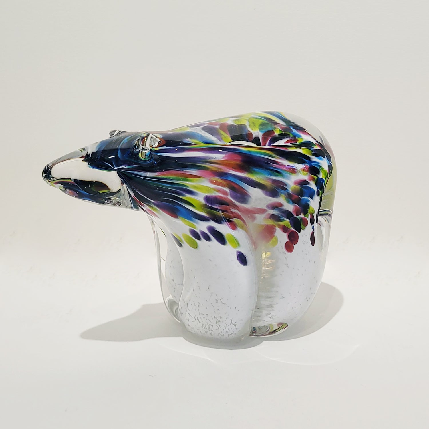 Borealis Multicolour Medium Bear - Petroff Gallery - Glass Art
