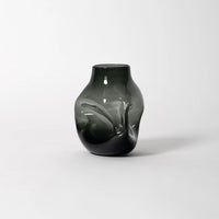 Smoke Grey Boulder Vase - Petroff Gallery - Glass Art