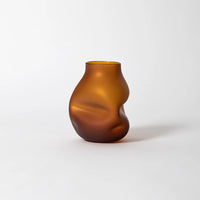 Amber Boulder Vase - Petroff Gallery - Glass Art