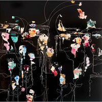 Brighter in Darkness 48" x 48" - Petroff Gallery - Painting