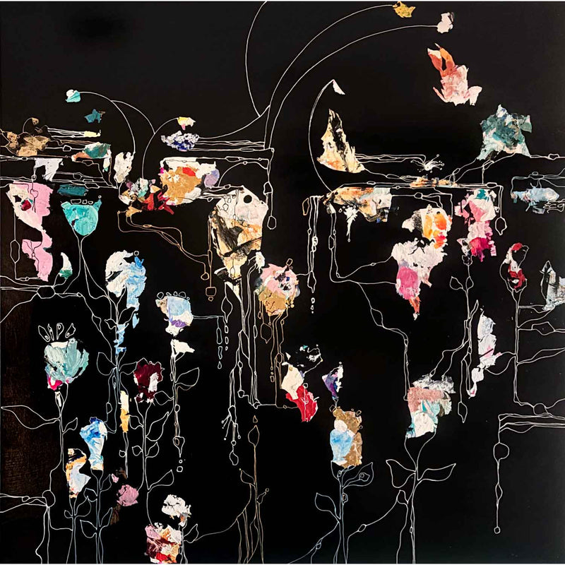 Brighter in Darkness 48" x 48" - Petroff Gallery - Painting