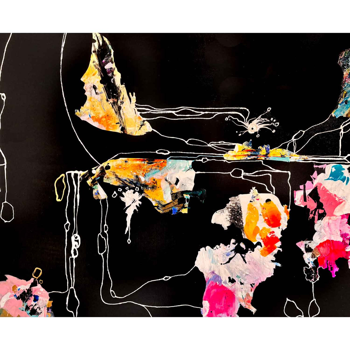 Brighter in Darkness 48" x 48" - Petroff Gallery - Painting