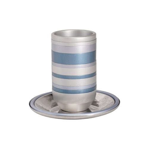 Grey Full Rings Kiddush Cup - Petroff Gallery - Judaica