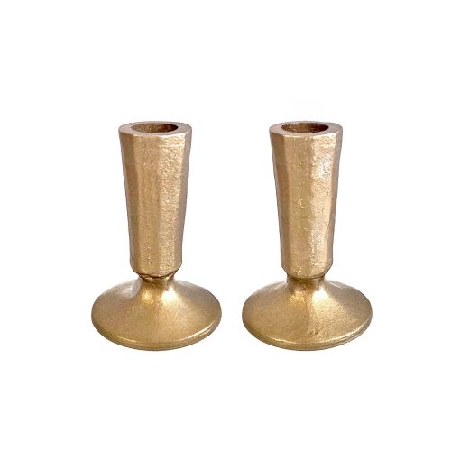 Handmade Brass Candlesticks - Petroff Gallery - Judaica 