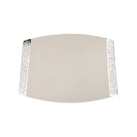White Porcelain Challah Board Metal Cutout