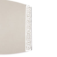 White Porcelain Challah Board Metal Cutout