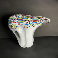 Borealis multicolour large bear - Petroff Gallery - Glass sculpture