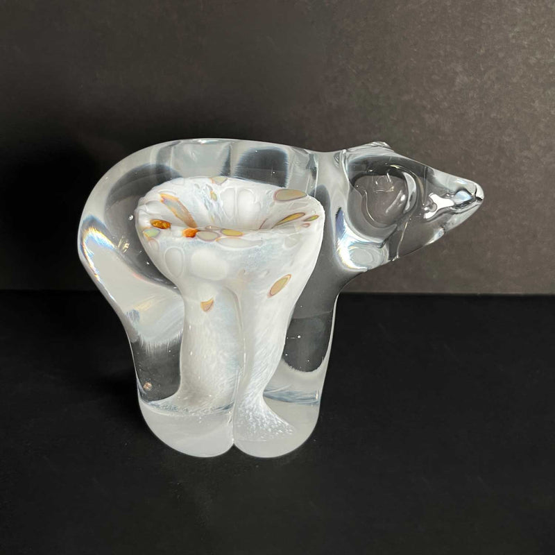 Golden Wedding White Small - Petroff Gallery - Glass Sculpture
