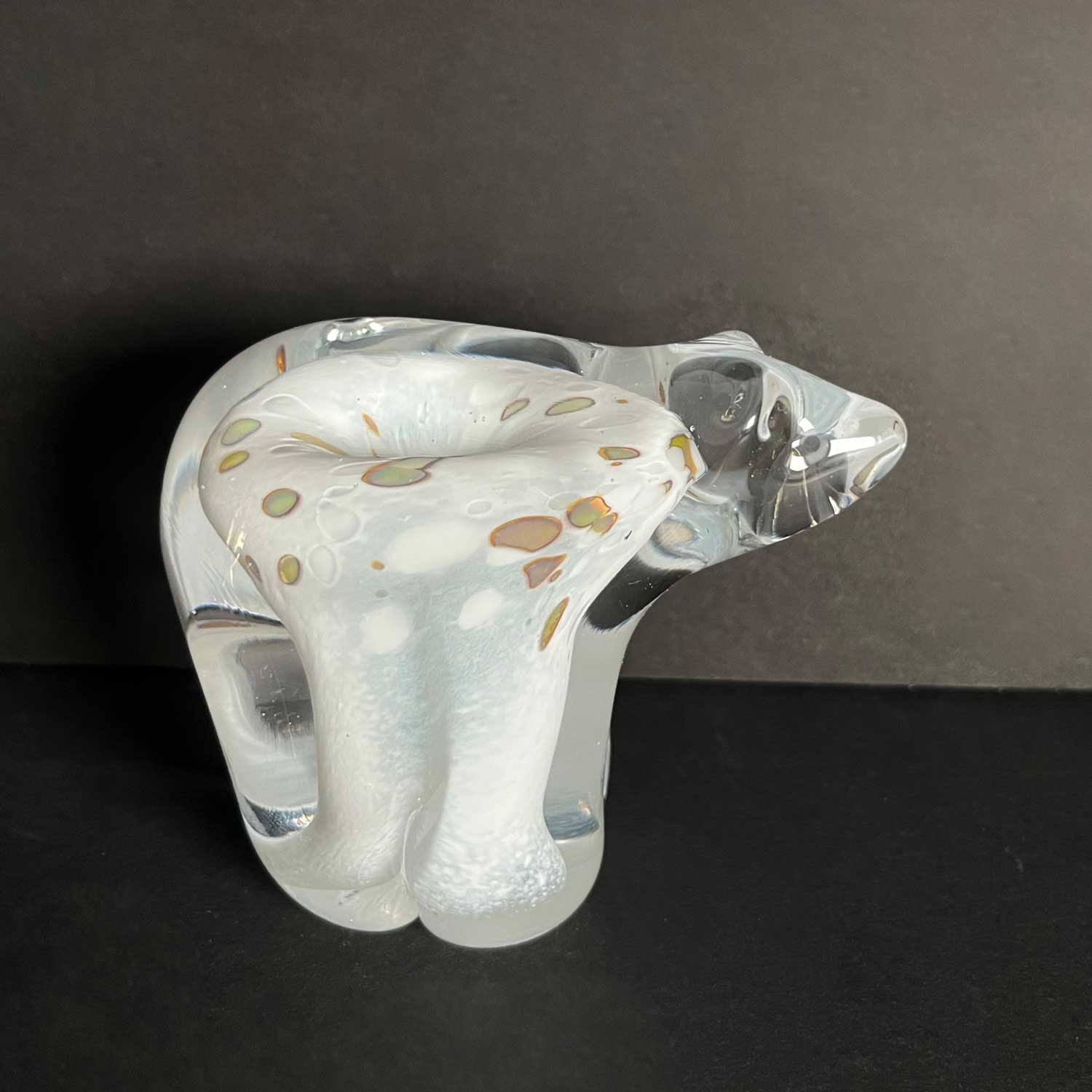 Golden Wedding White Small - Petroff Gallery - Glass Sculpture