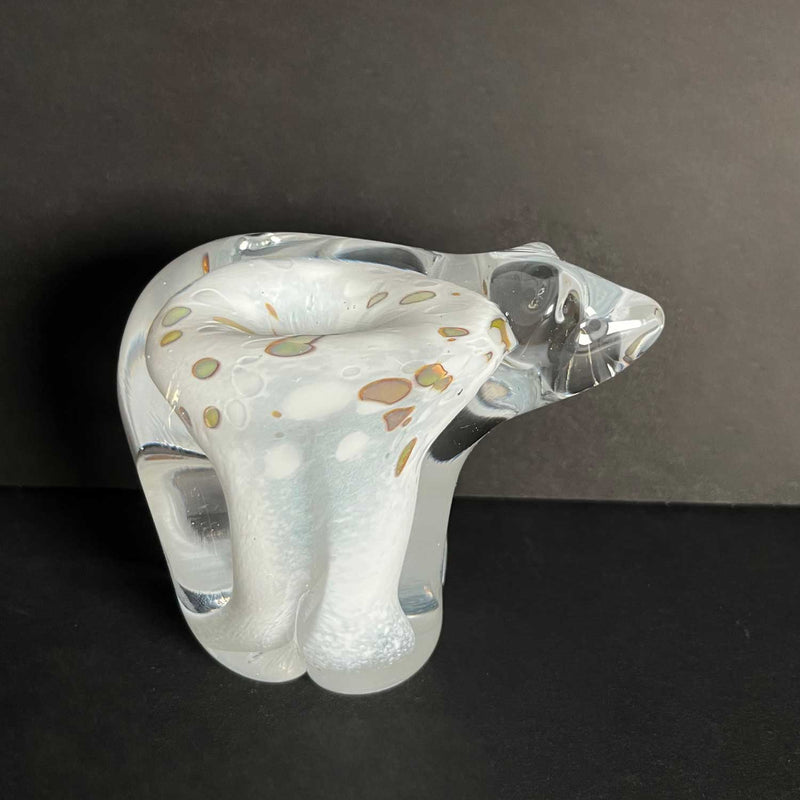 Golden Wedding White Small - Petroff Gallery - Glass Sculpture