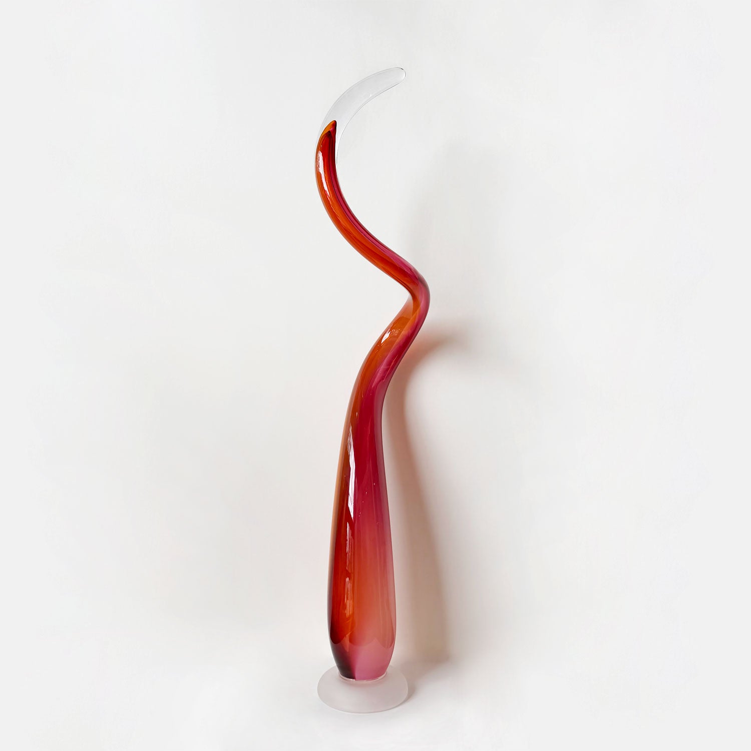 Kelp Spire Orange/Pink 1 - Petroff Gallery - Glass Art