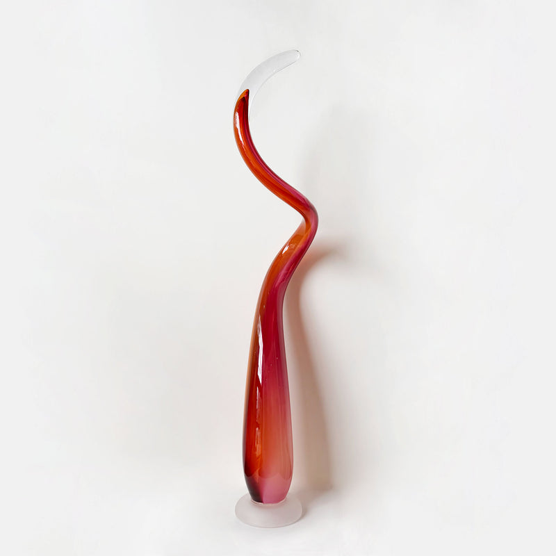 Kelp Spire Orange/Pink 1 - Petroff Gallery - Glass Art