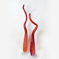 Kelp Spire Orange/Pink Group Shot - Petroff Gallery - Glass Art