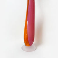 Kelp Spire Orange/Pink 2 Detail View - Petroff Gallery - Glass Art