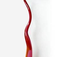 Kelp Spire Orange/Pink 2 Detail View - Petroff Gallery - Glass Art