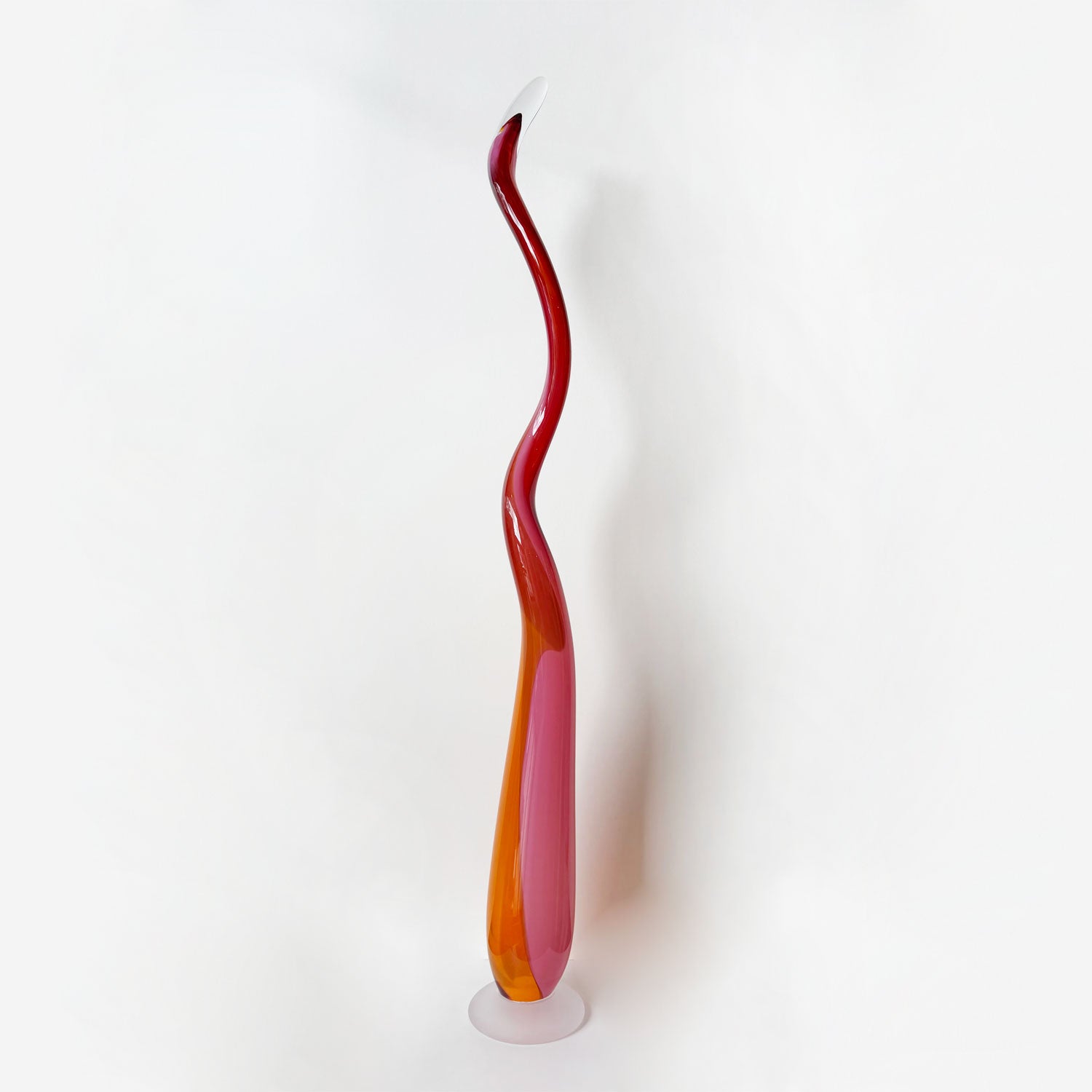 Kelp Spire Orange/Pink 2 - Petroff Gallery - Glass Art