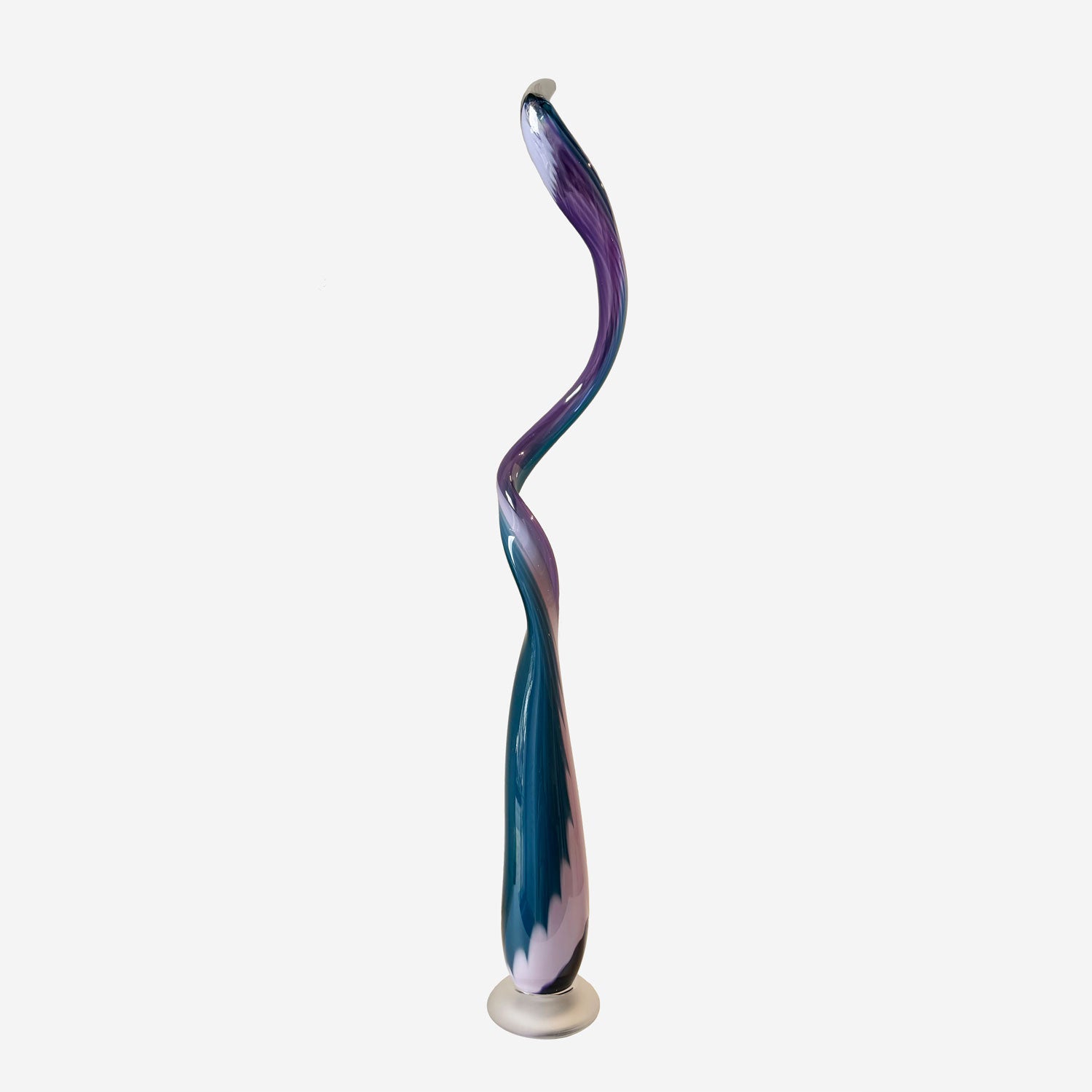 Kelp Spire Blue/Purple 1 - Petroff Gallery - Glass Art