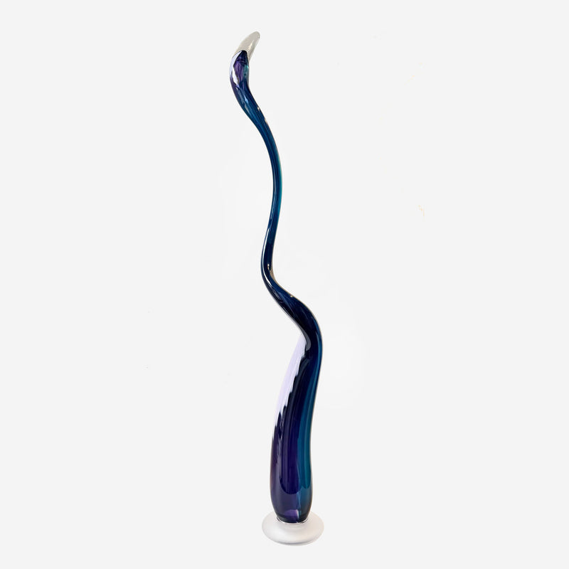 Kelp Spire Blue/Purple 2 - Petroff Gallery - Glass Art