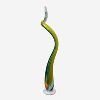 Kelp Spire Green/Yellow/Blue 1 - Petroff Gallery - Glass Art